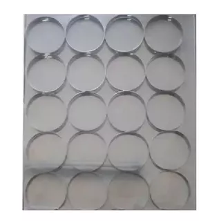 Formas Para Mini Hambúrguer Inox Com 7 Cm X 1 Cm De Altura