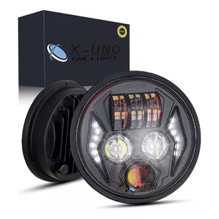 Faro Lupa Led 5.75'' Redondo Ojos Ángel Hi/lo Luz Moto