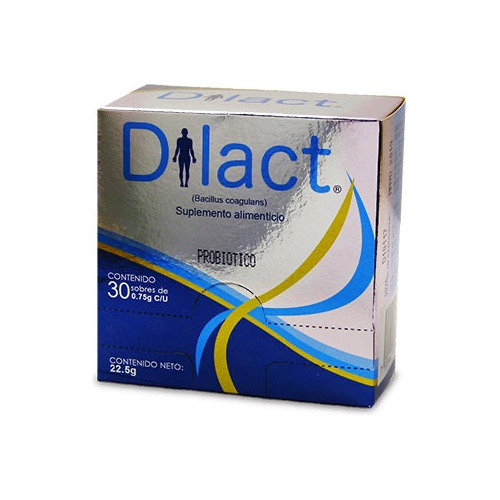 Dilact Probioticos C/30 Sobres De 0.75g Sabor Sin Sabor