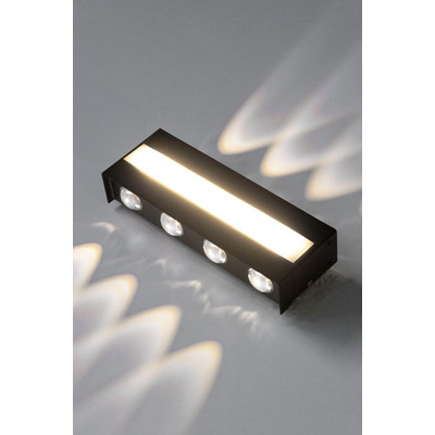 Bidireccional Lino 3 Aluminio Negro Frontal Exterior Cie