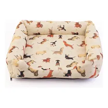 Caminha Pet Grande Cachorro Gato Lavável Com Zíper Estampada