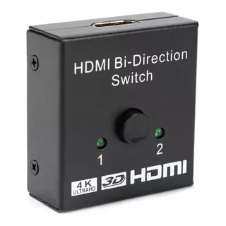 Switch Splitter Hdmi 2.0 Bi-direccional 4k 3d 2 Puertos