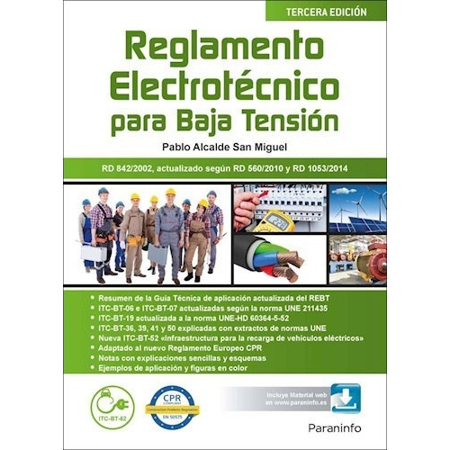 Reglamento Electrotecnico Para Baja Tension, De Alcalde San Miguel. Serie Abc, Vol. Abc. Editorial Paraninfo, Tapa Blanda, Edición Abc En Español, 1