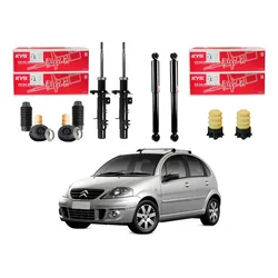  Kit Amortecedor Dianteiro Traseiro C3 1.4 1.6 2003 A 2012