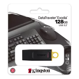 Pendrive Kingston 128gb Datatraveler Exodia Usb 3.2