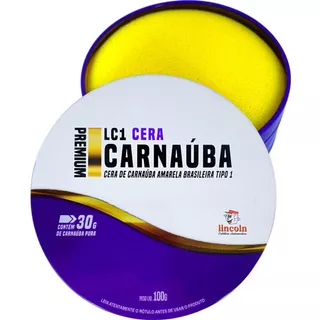 Cera De Carnaúba Automotiva Premium 100g Em Pasta Lincoln