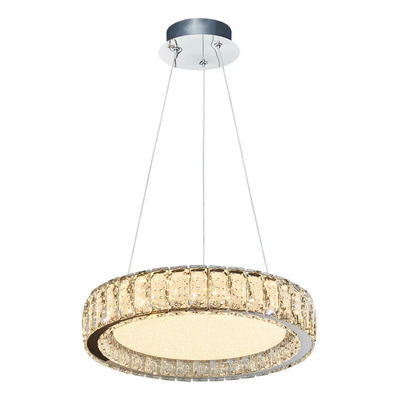 Colgante Aro Led L6830 30w Calida Ø40cm Cromo Cromo