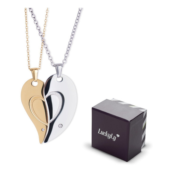 Collares Pareja Joyería Mujer Hombre, Regalos Novios Luckyly