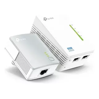 Kit Extensor Powerline Wifi Av600 Tplink Tl-wpa4220kit Color Blanco