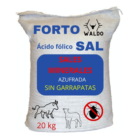 Sal Mineral Vitaminada Azufrada Cero Garrapata Fortosal