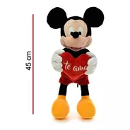 Peluche Mickey 45 Cm Con Corazon - Orig. Phi Phi Toys