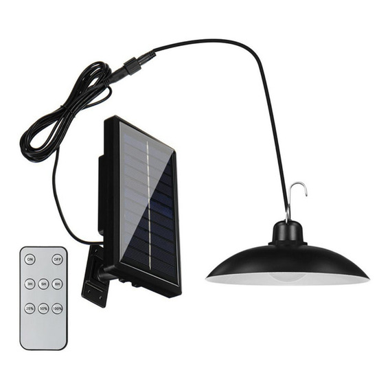 Foco Solar Led Exterior Interior Lampara Plafon Led Control