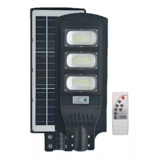 Lámpara Alumbrado Público 200w Con Panel Solar Integrado 