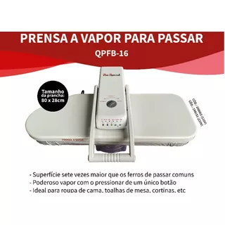 Prensa A Vapor Para Passar Lençol-1500w-qpfb-16 220v