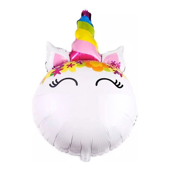 Globo Metálico Unicornio Kawaii Cotillón Activarte