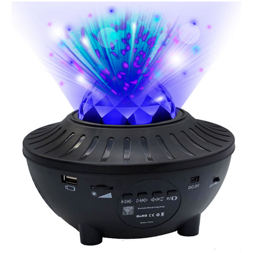 Velador Lámpara Giratoria Parlante Bluetooth Gadnic Pro Color de la estructura Negro