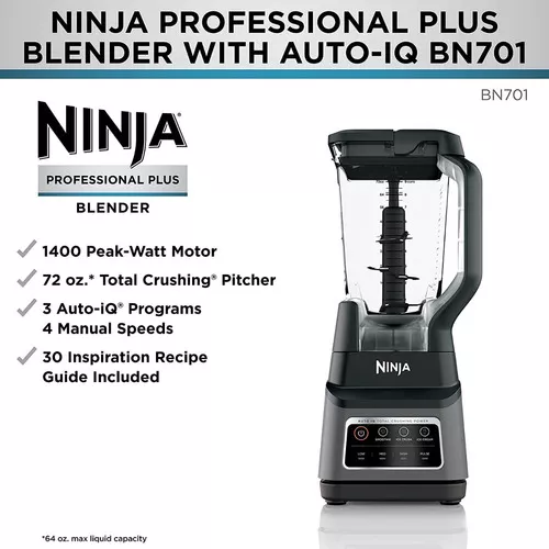 Licuadora Ninja Profesional Bl660 1100w C/ Jarra De 72oz