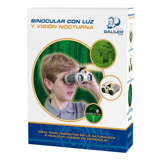 Binocular Con Luz Vision Nocturna - Galileo - B0430ln Color Dorado