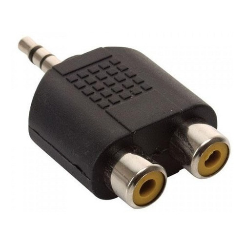 Adam Hall 7550 Adaptador 2 Rca Hembra A 1 Miniplug Stereo