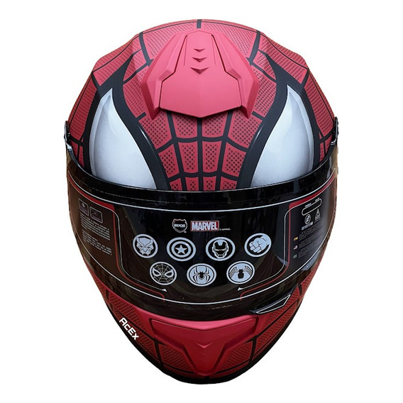 Casco Spider Man Marvel Original Edge Deportivo Moto Certifi
