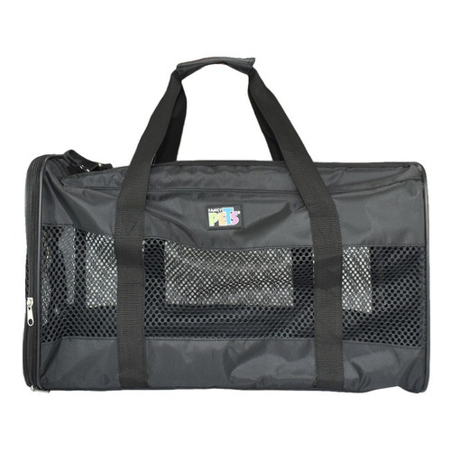 Bolsa Transportadora Basic Tela Negra Chica Fancy Pets