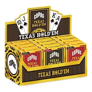 Baralho Poker Texas Hold'em Copag 100% Pvc Caixa 12 Unidades
