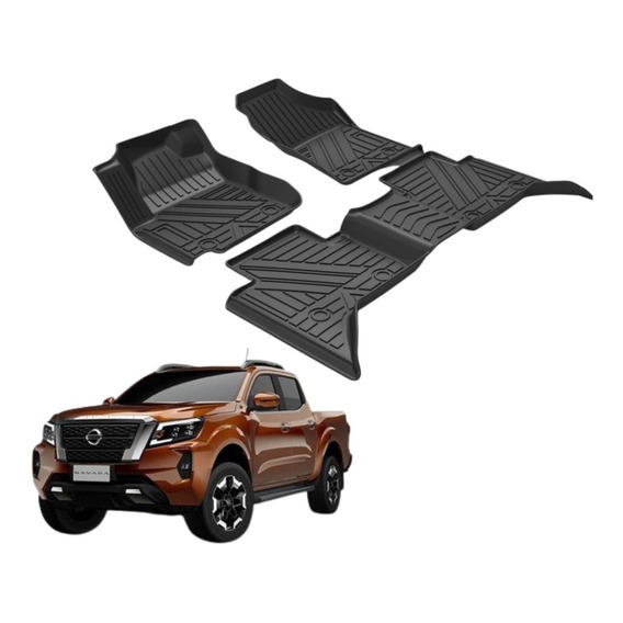 Kit Pisos Rígidos Calce Perfecto Nissan Navara 2021-2023 +