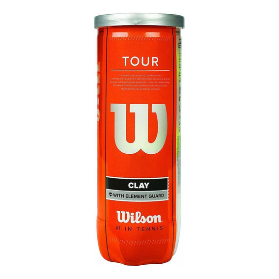 Tubo X3 Pelotas De Tenis Wilson Tour Clay Con Element Guard