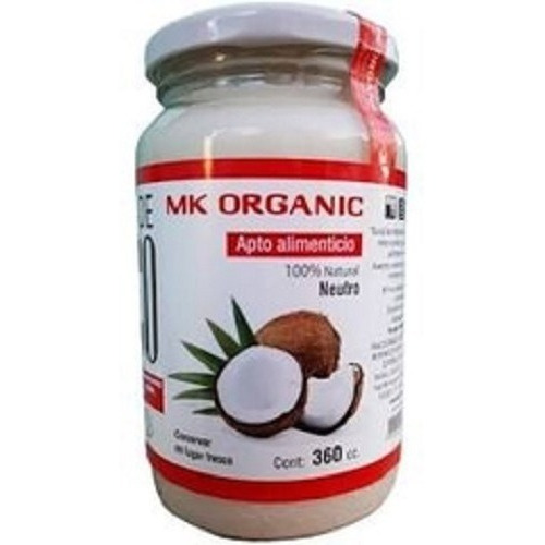 Aceite De Coco Neutro Mk Organic Por 360 Cc