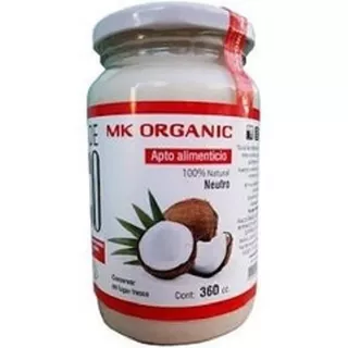 Aceite De Coco Neutro Mk Organic Por 360 Cc