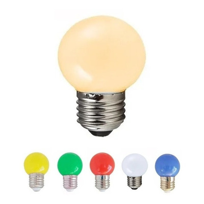 Lampara Gota Led 1w Color Foco Deco Guirnaldas Colores 