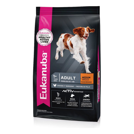 Mars Petcare Eukanuba Perro Adulto - Mediana - Mix - 15 kg - Bolsa - Seca - Unidad - 1