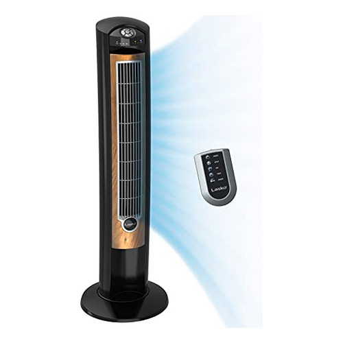 Ventilador Torre Lasko, Con Ionizador, 3 Velocidades, Negro