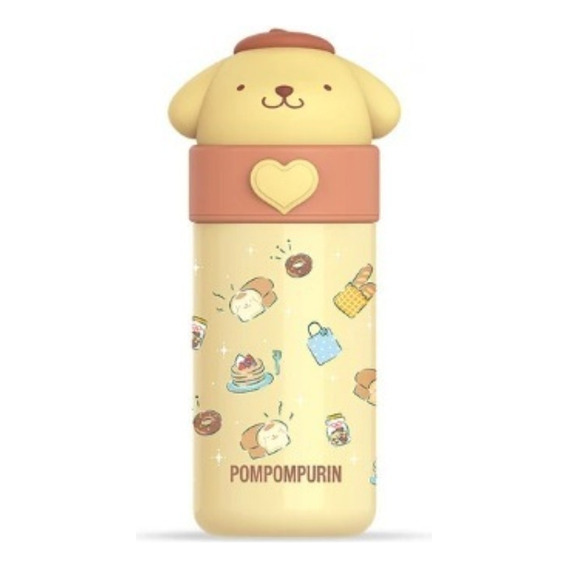 Botella Escolar Termo Tomatodos Sanrio  Pompompurin