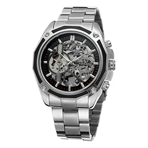 Forsining Mens Marca Autom tica Chino Movt Pulsera De Acero