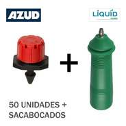Gotero Ajustable De 0 A 70 Lts/ Hora (50 Un.) + Sacabocado 