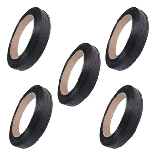 5 Rollos De Fleje Manual Negro 1/2 6 Kg X 800 Mts Lineales