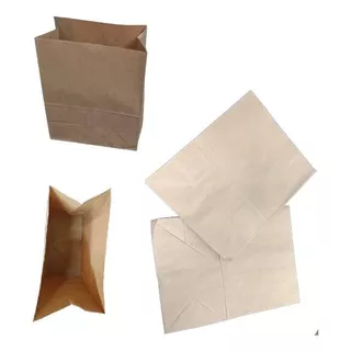 Bolsas Papel Kraft Marron N1 Ideal Bizcocho 1/4kg X 25