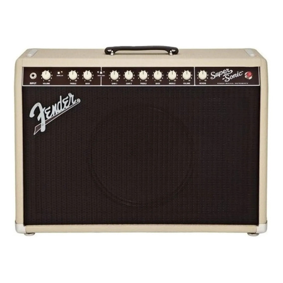 Amplificador Fender Super-Sonic Series 22 Combo Valvular para guitarra de 22W color dorado/óxido 100V - 120V