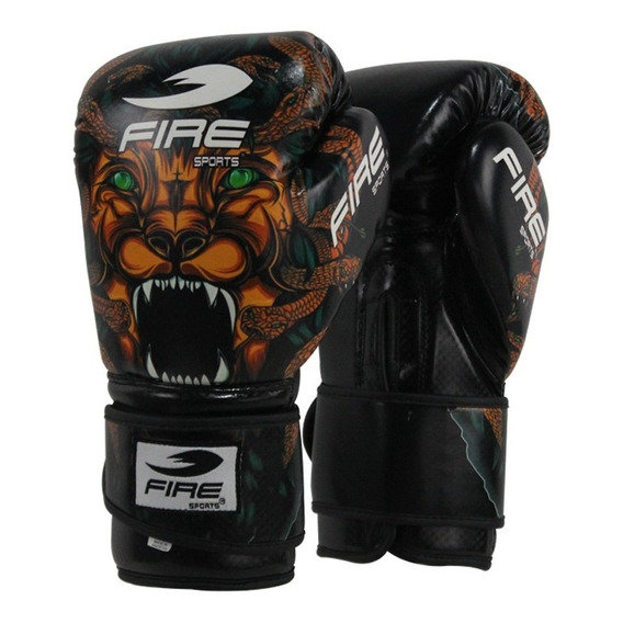 Guantes De Box Fire Sports Pvc Kick Boxing 12oz Y 14oz Leon