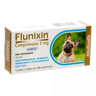 Flunixin 5mg C/ 10 Comprimidos - Chemitec- Validade Dez/2023