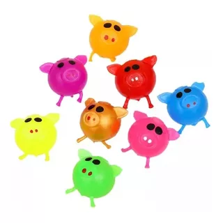 Pelota Slime Pegajosa Antiestres Juguete Squishy 12 Piezas