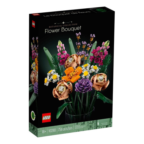 Lego® Botanical - Ramo De Flores (10280) Cantidad de piezas 756