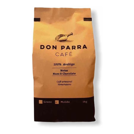 1kg Don Parra Café De Veracruz 100% Artesanal Tostado Grano