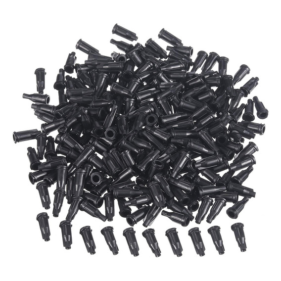 Jeringa Luer Lock Needle Con Tapón Cilíndrico Negro, 250 Uni
