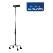 Baston 4 Patas Ortopedico Caminar Apoyos Aluminio Ajustable
