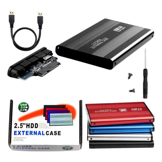 Caja Externa Case Sata Disco Duro 2.5''  Usb 3.0 Laptop Port