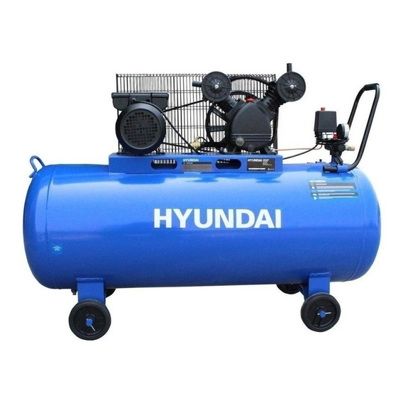Compresor de aire eléctrico Hyundai HYAC 100C 100L 2hp 110V 60Hz azul