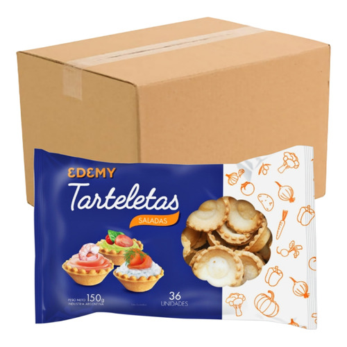 Tarteletas Edemy Saladas X 12 Paquetes