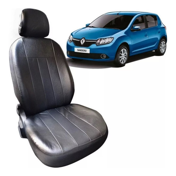 Funda Asiento Cuerina Acolchada Renault Sandero 16/- 1/3 2/3